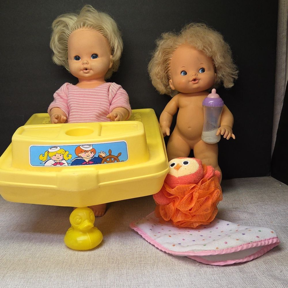 Ideal 1975 Rub‎ A Dub dolly Tugboat Shower 1970s Mattel dolls